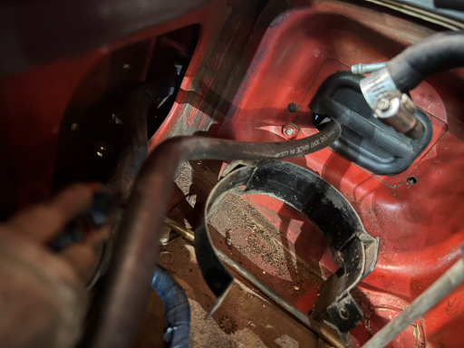 1972 MGB Fuel Recirculation Hose Removal and Repaired Vent Pipe